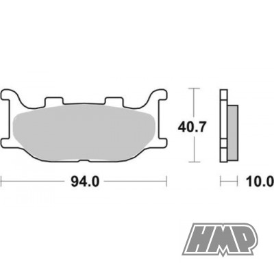 Pastilhas travão YAMAHA XP TMAX 500 / YP MAJESTY 250 / 400 / MBK SKYLINER 250 / 400 / ITALJET JUPITER 125 / 150 / 250 / 128HM - SBS